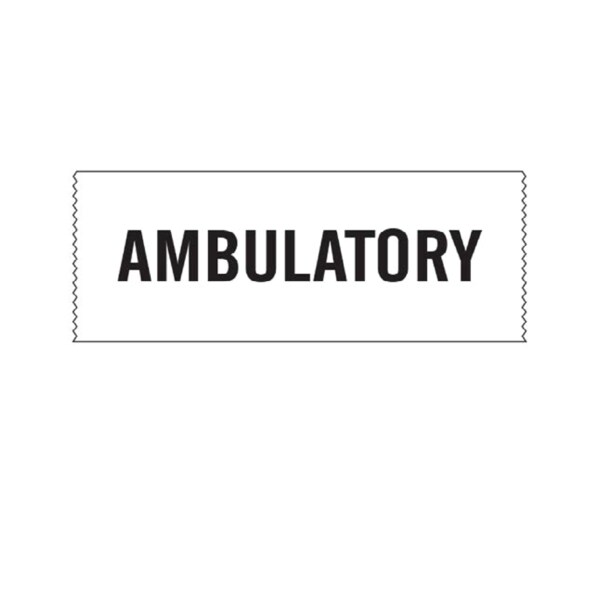 Printed Chart Tape - Ambulatory